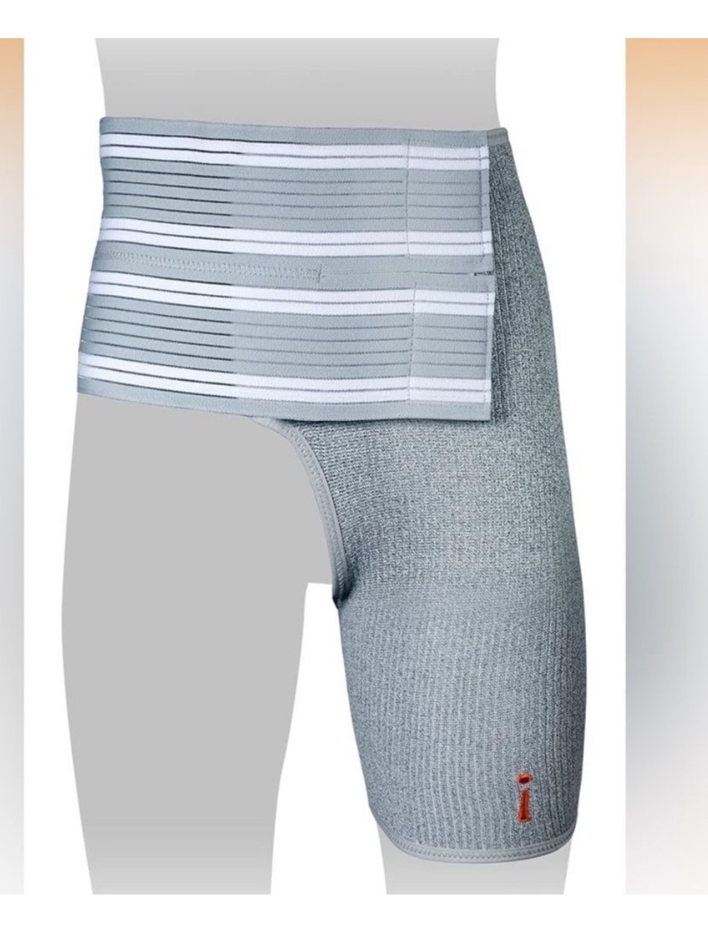 Incrediwear Active Pain Relief Grey Hip Brace Compression. Size Small.